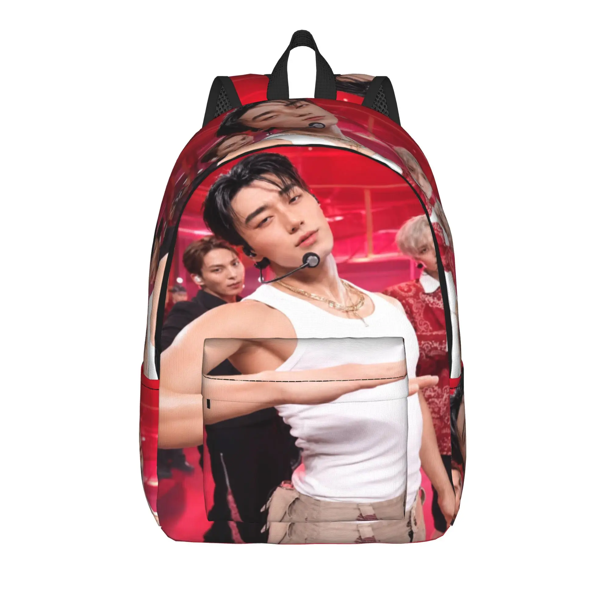 choi san bad ateezs Casual Backpack with Pocket High School Business  Daypack for Men Women Laptop Computer Shoulder Bag