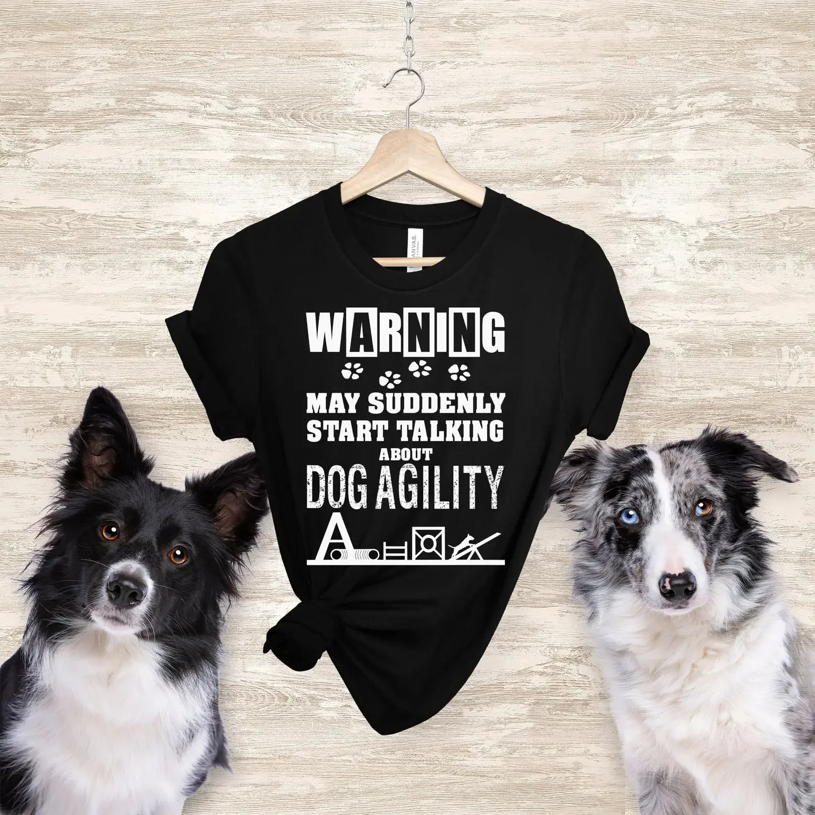 Dog Agility T Shirt Sports  vintage Washed Comfortable Slightly Stylish Unisex Top For Everyday Wear graphic Stretched Casual