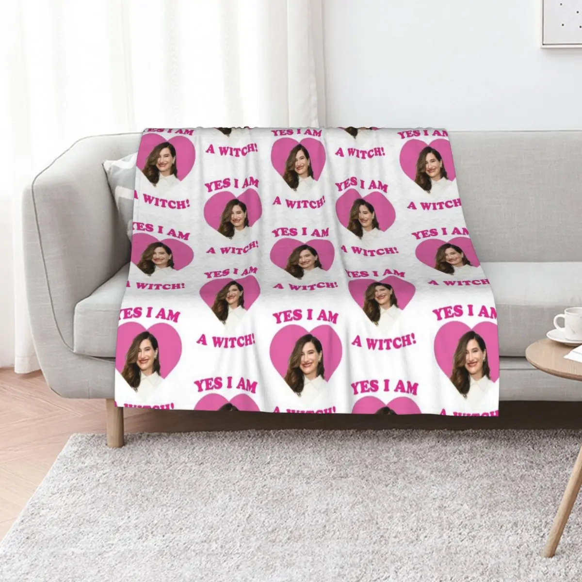 yes i am a witch kathryn Throw Blanket Decorative Throw heavy to sleep Hair Luxury Designer Travel Blankets