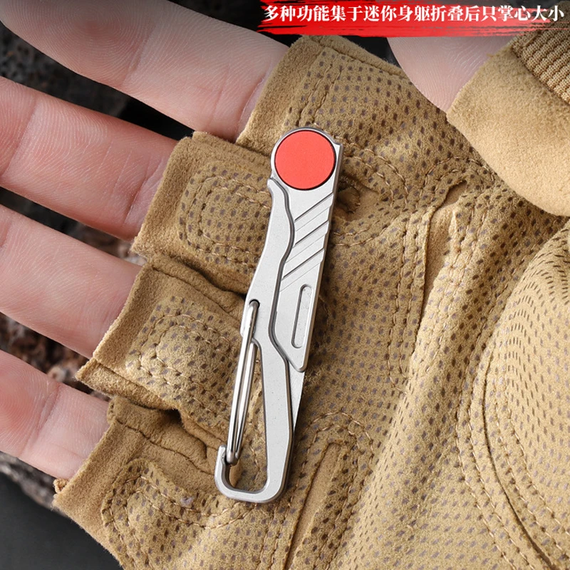 Stainless Steel Scalpel Folding Knife Keychain Pocket Knife Surgical Selfdefense EDC Tool Replaceable NO.11 Surgical BladeStainl