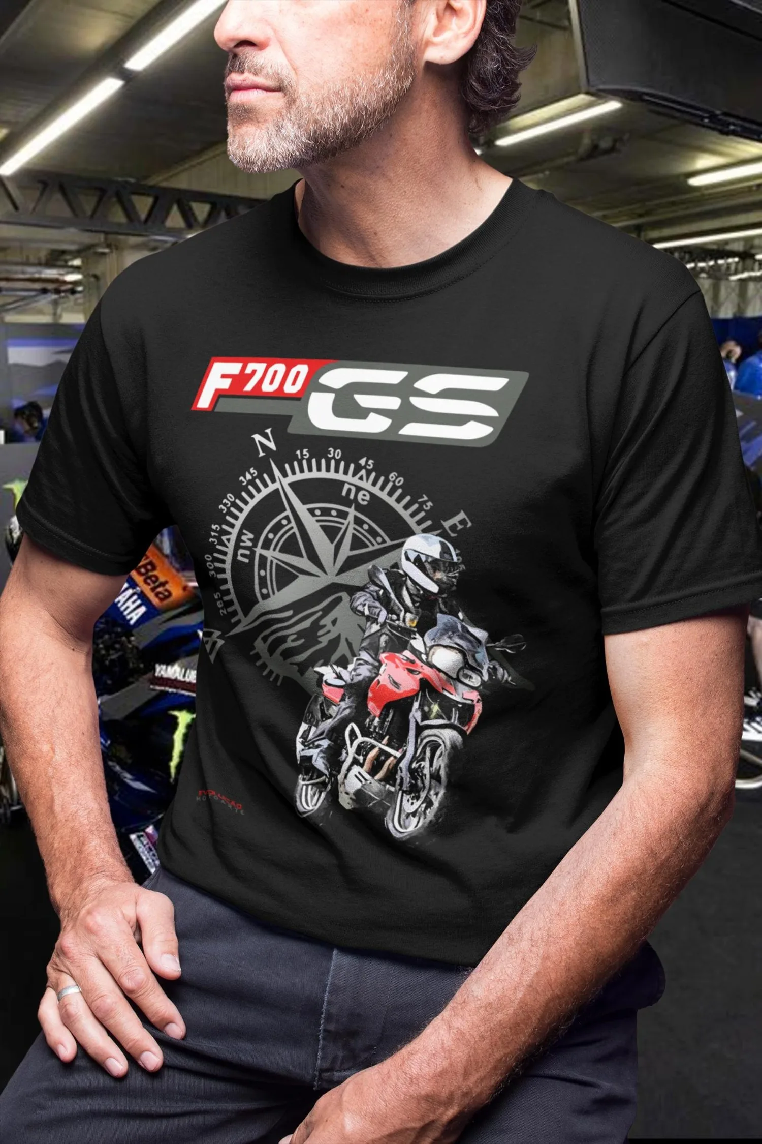 

433@EY B.MW F 700 GS T Shirt The Everyday Adventure Motorcycle Tee All Road Rider Graphic Top For B.MW Motorrad Fans Explorer Gi