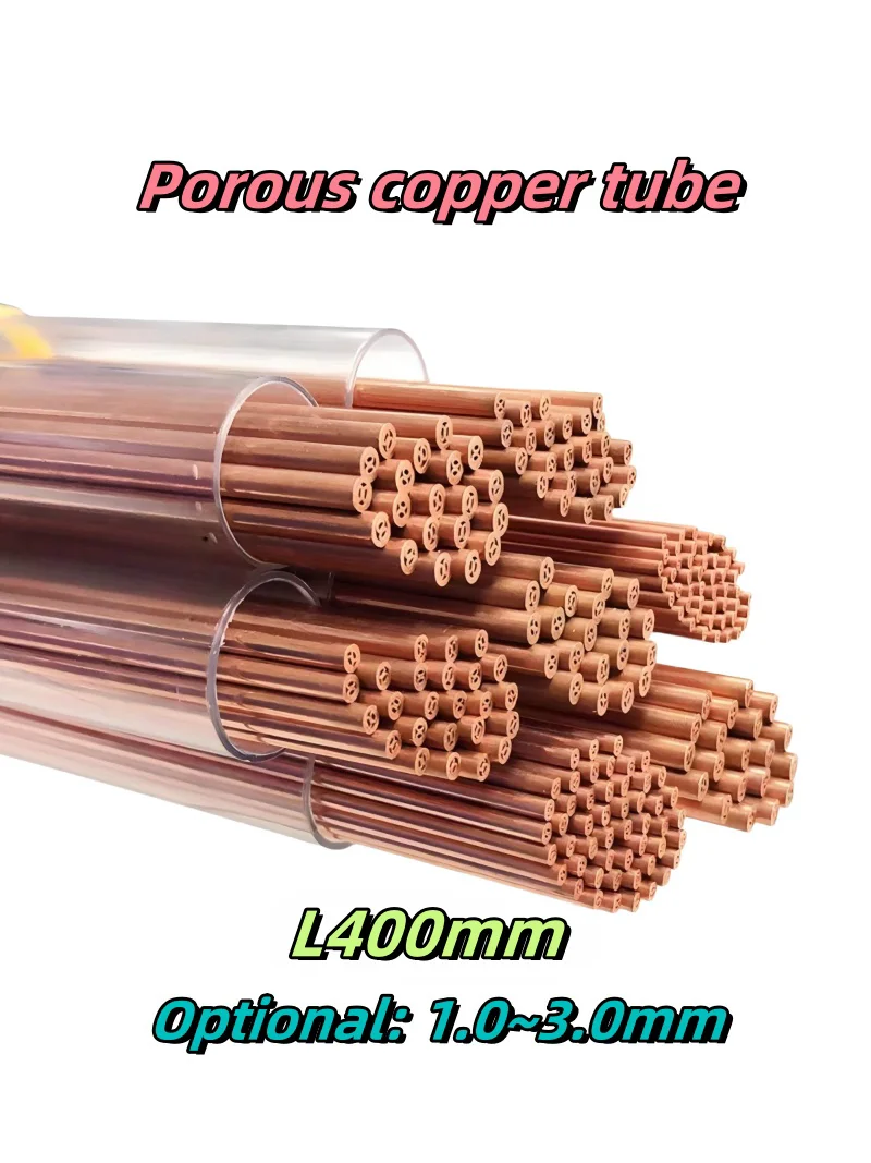 L400mm Porous copper tube 1.0~3.0mm for small hole processing KIC Electrode (N)