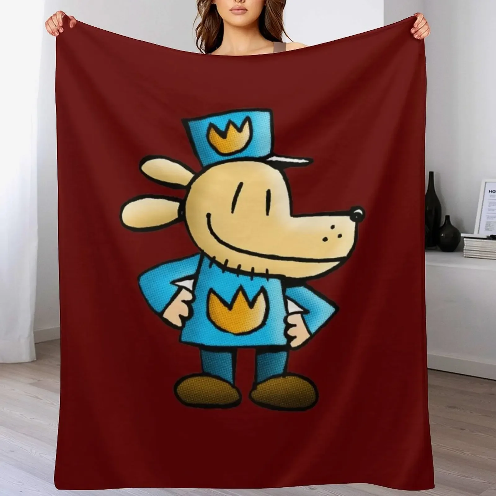 

Dogman Throw Blanket Softest Personalized Gift Bed Vintage Blankets