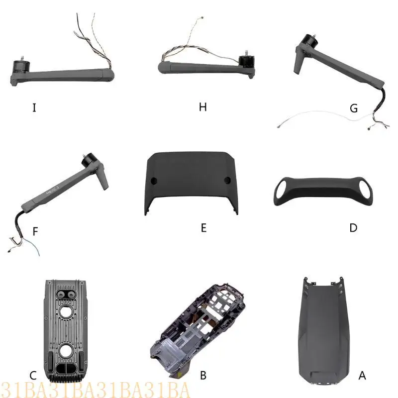 31ba Body Shell Motor Arm Arm obere Bodenabdeckung mit mittlerem Rahmen vorderen linken rechten Armen für 3 Platindrohne – Detail 10