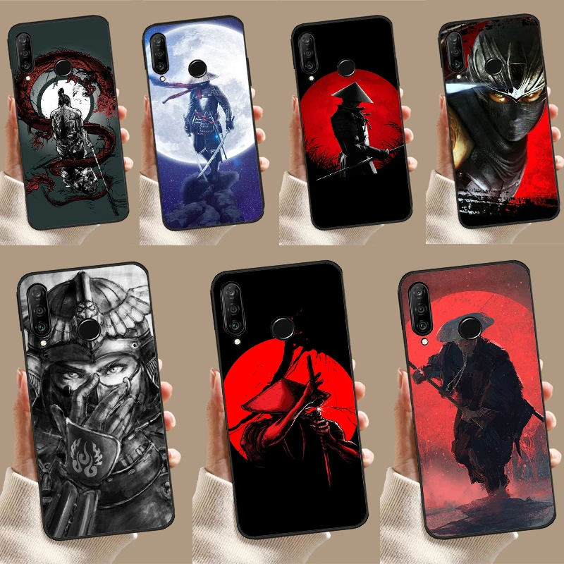 Japan The Samurai Ninja Case For Huawei Nova Y70 Y60 Y61 Y91 Y90 10 9 SE 5T 7i 8i 11i 11 P20 P40 Lite P30 Pro Cover