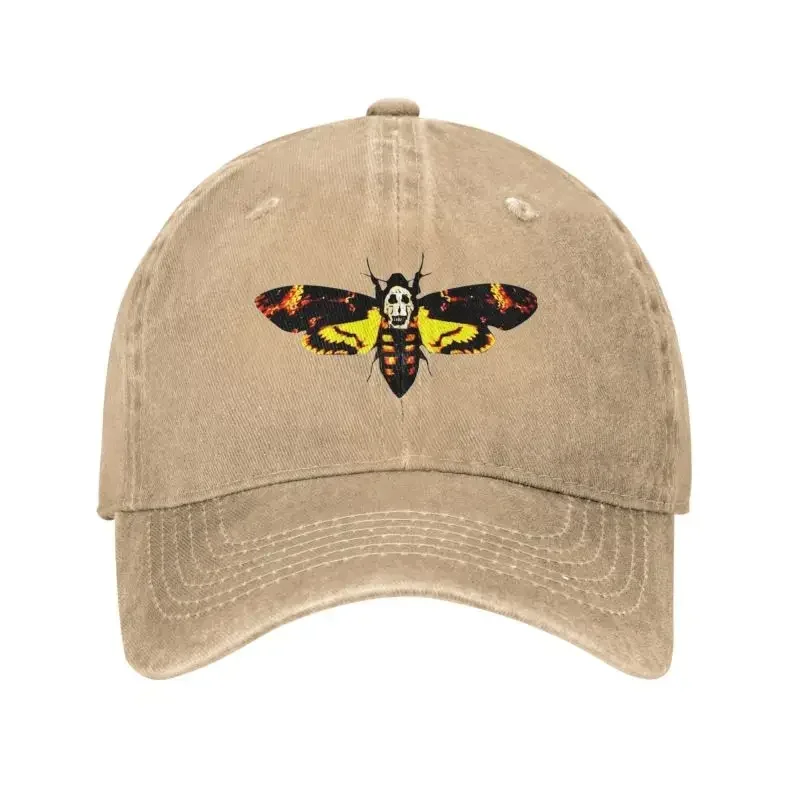 Custom Silence Of The Lambs Baseball Cap for Men Women Cotton Breathable Surreal Death Moth Dad Hat Sun Protection