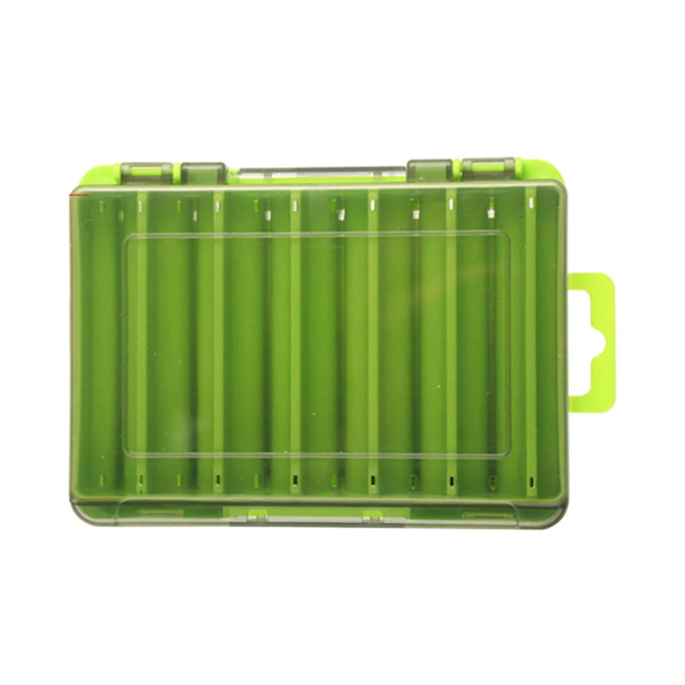 New Practical Tackle Box Fishing Tackle Box Box 1pc Black/yellow/green Orange/transparent Blue Plastic Thick And Sturdy Frame