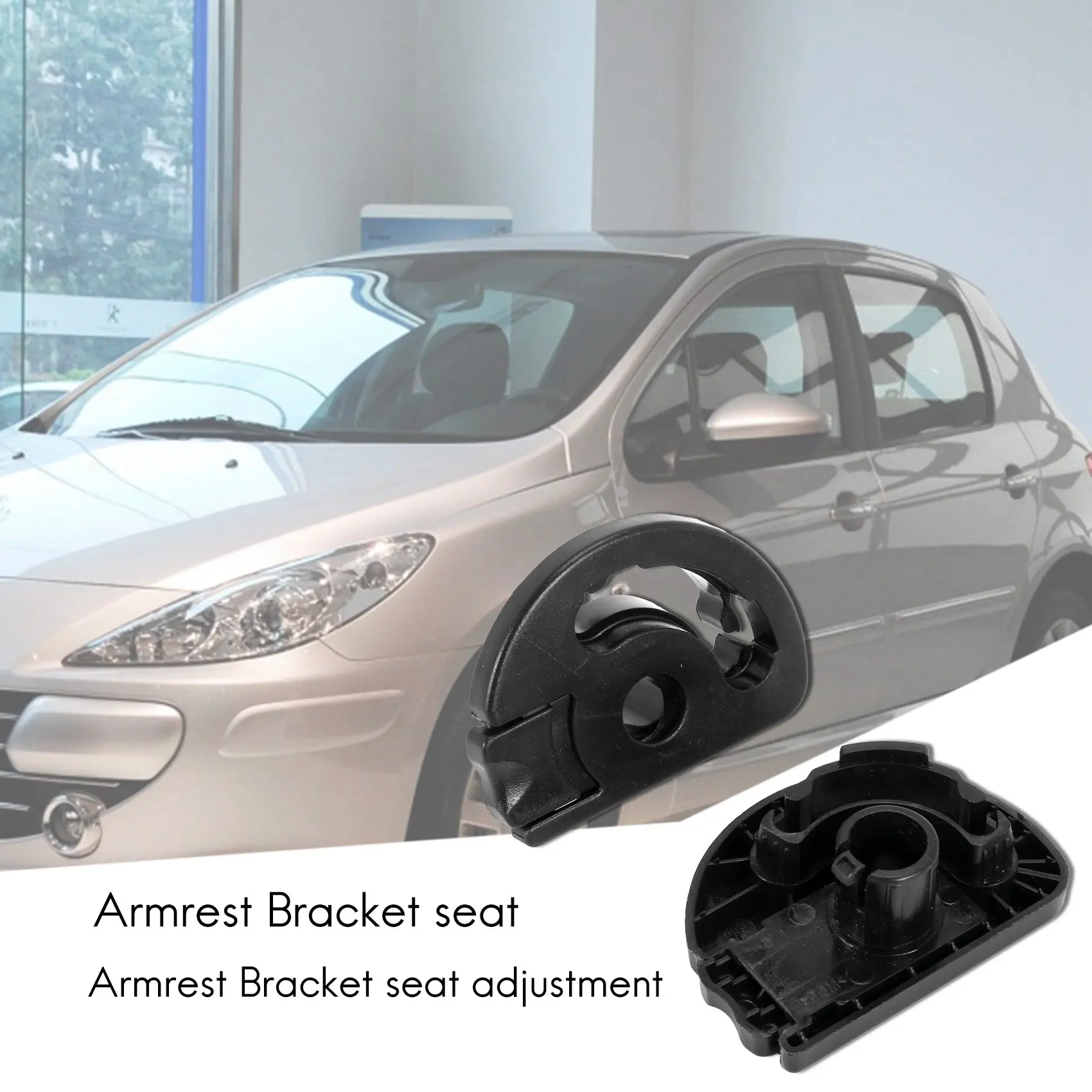 Ajustador de asiento delantero izquierdo y derecho para 307, soporte de montaje para reposabrazos, accesorios de coche, 408