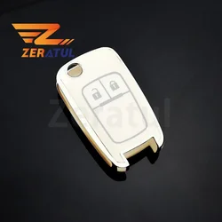 2 Button Auto Car Shell Fob For Opel Astra Corsa Meriva Zafira Antara J For Chevrolet Cruze Aveo Trax Key Cover Case Accessories