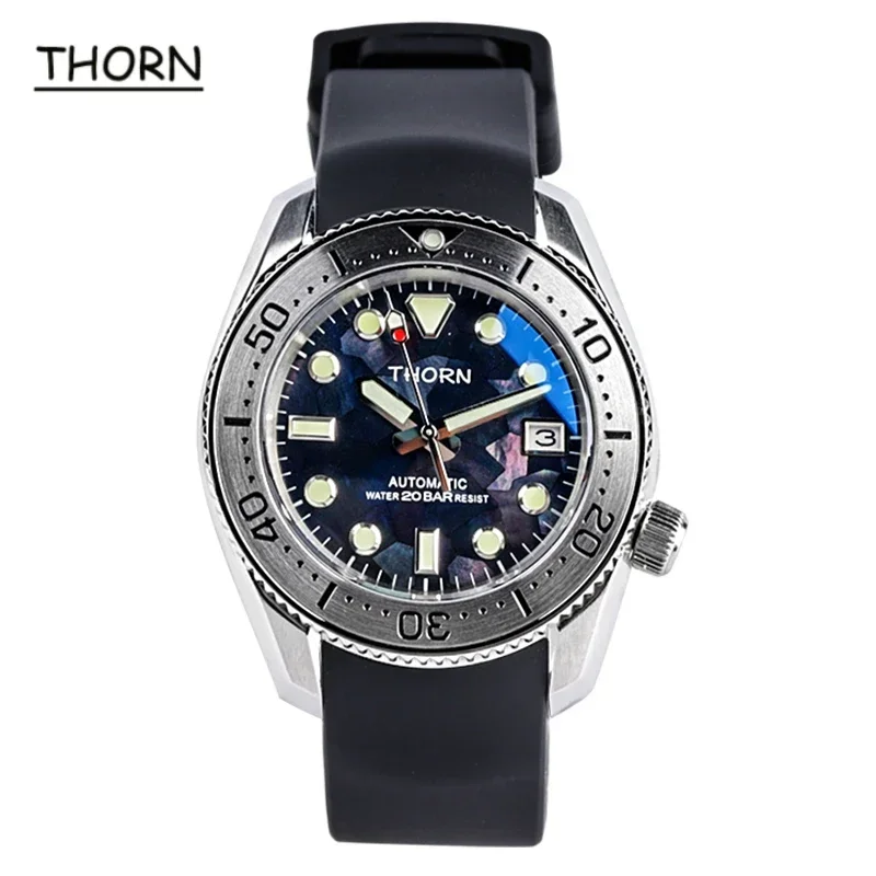 THORN Homage SPB185/187J1 Patchwork Shell Dial NH35 Movement Sapphire C3 Luminous 20ATM Mechanical Watches for Men