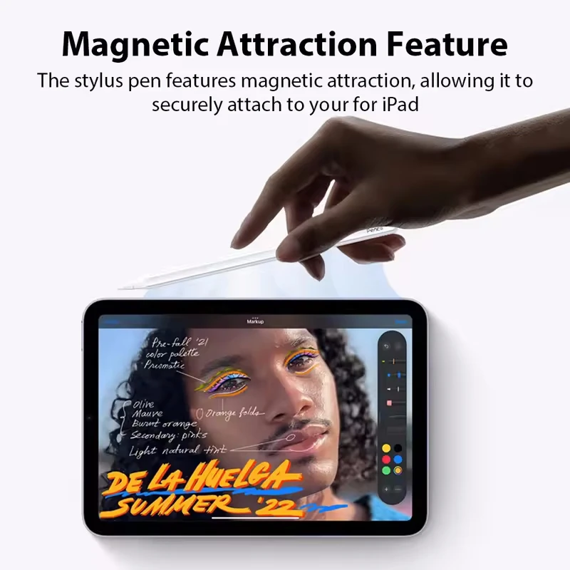 قلم ستايلس لقلم أبل مع شحن لاسلكي لرفض راحة اليد وحساسية الميل قلم رصاص نشط لجهاز iPad2018-2025mini5/6Pro12.9
