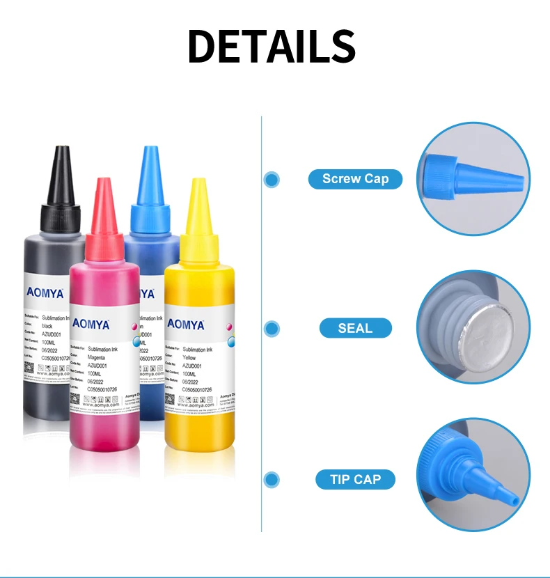 100ml sublimation ink for epson ET-2720 ET-2760 ET-4700 ET-4760 ET-1500 WF3620 WF3640 WF7610 WF7620 WF7710 WF7720 F500 printers