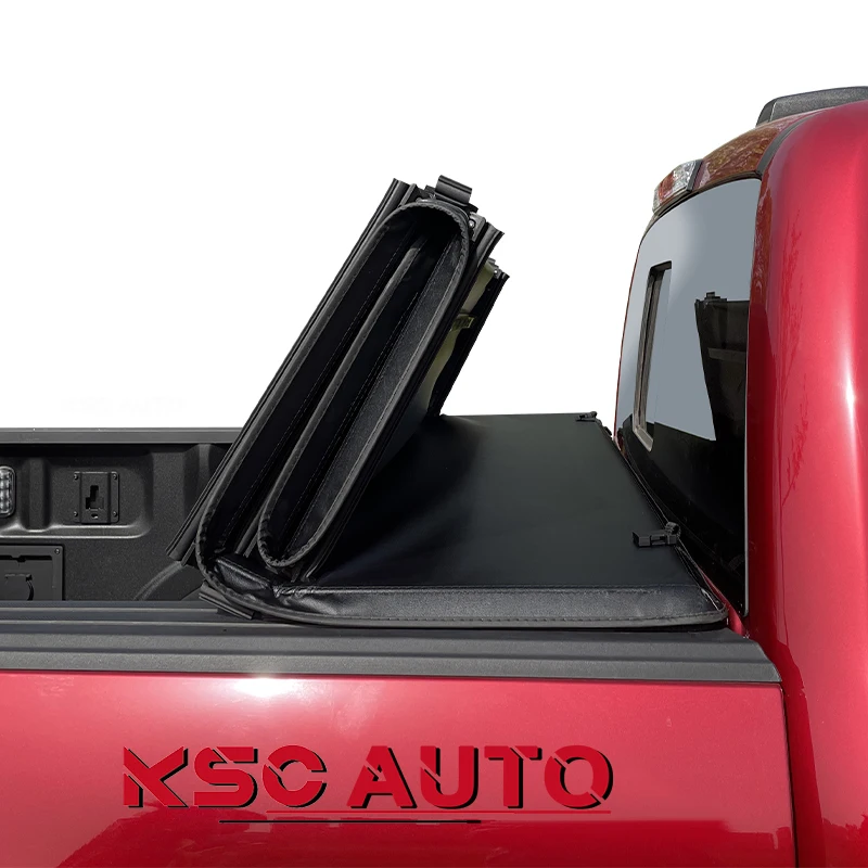 

KSCAUTO Soft Quad Fold Truck Bed Tonneau Cover For 2002-2023 Dodge Ram 1500 2500 3500