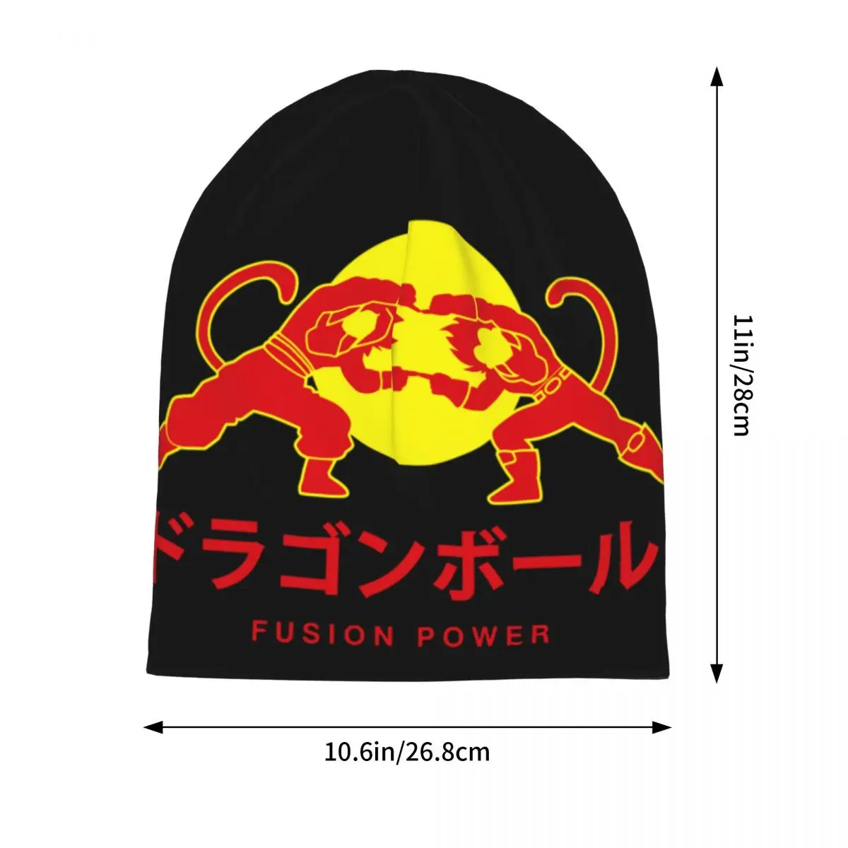 Dragon Ball Z Super Saiyan FUSION Power หมวก Goth ฤดูใบไม้ร่วงฤดูหนาวกลางแจ้ง Skullies Beanies หมวกฤดูใบไม้ผลิ WARM Dual-ใช้ Bonnet