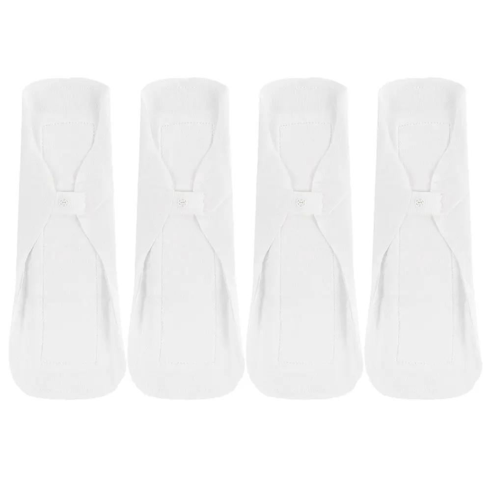

4Pcs Menstrual Cloth Sanitary Napkin Breathable Pads Washable Cotton Women Female Supplies Reusable Absorbent Panty Liners