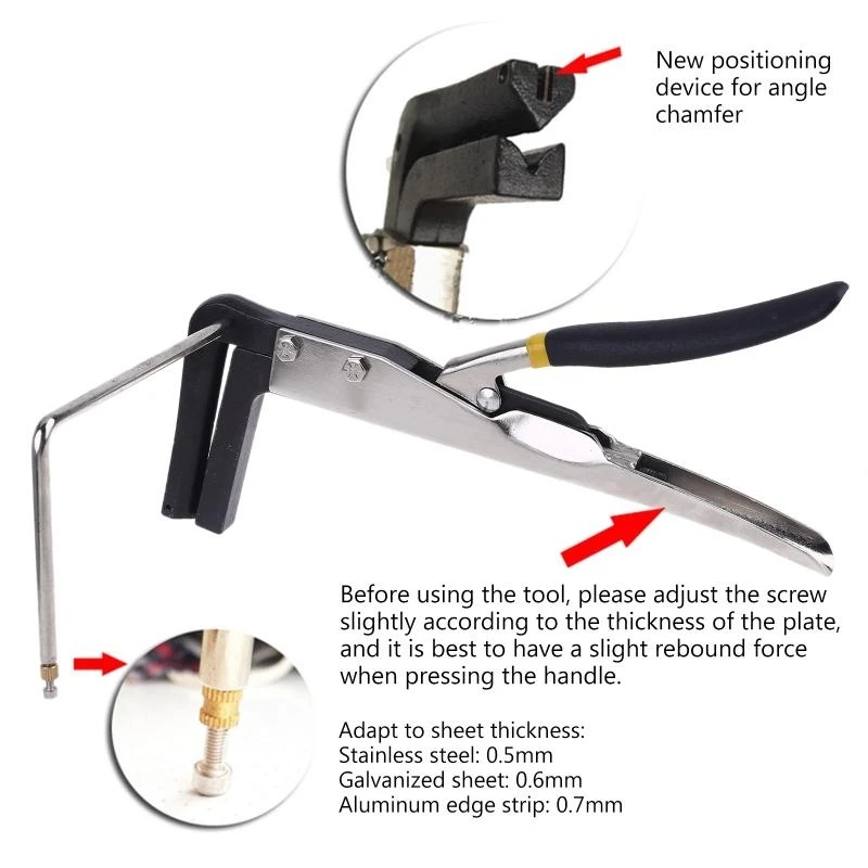 R9UF BENEND PLIER BENDE AÇO PLIER CLAMP CLAMP CANAL LETRA TOLA PENGUIN DOBRILHO