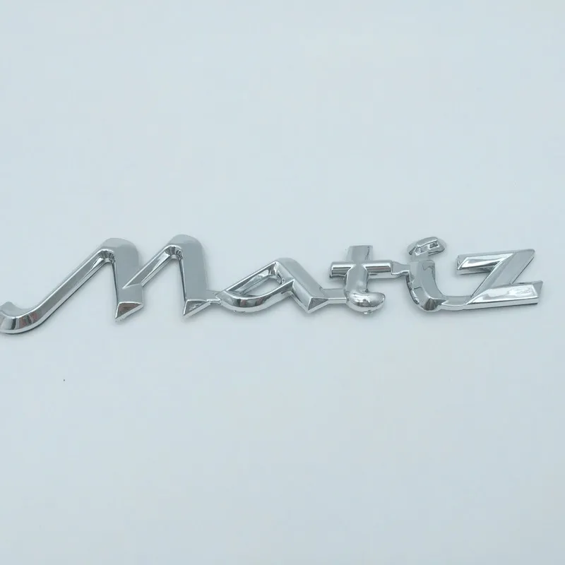 1pcs 3D ABS high quality for Matiz car Letter Emblem Rear tail trunk Decals badge sticker Decal styling auto Accessories