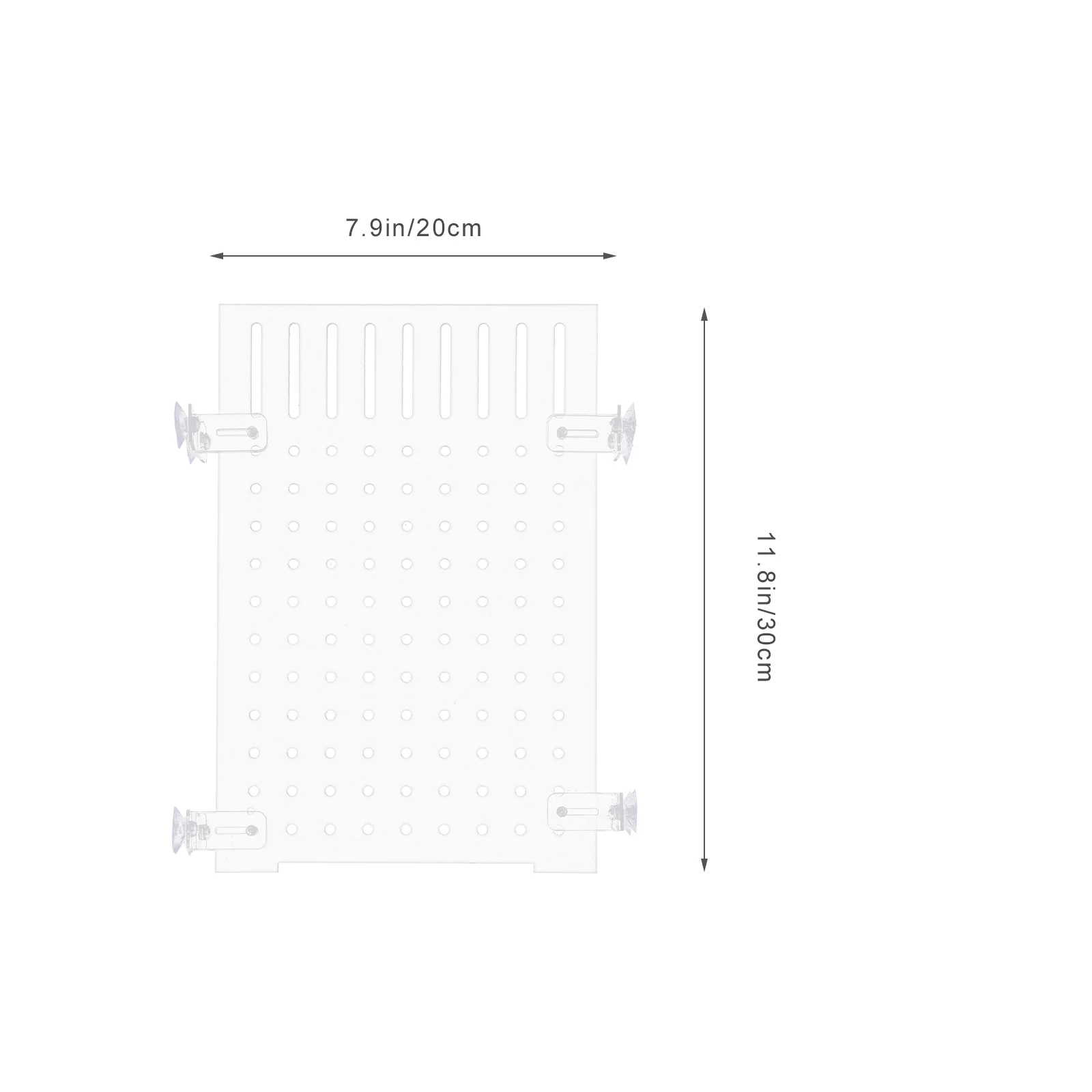 Fish Tank Isolation Board Simple Divider Cover Plate Acrylic Suction Cup Aquarium