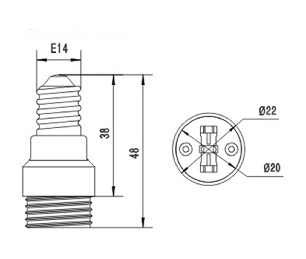 2pcs E14 To G9 Light Socket Adapter Ceramic EU Candelabra Lamp To G9 2Pin Halogen LED CFL Bulb Base Holder Converter