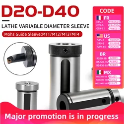 D16/D20/D25/D32/D40-6 ~ 32/MT1/MT2/MT3/MT4 tornio CNC portautensili strumento caricatore guida boccola codolo dritto manicotto guida ausiliario