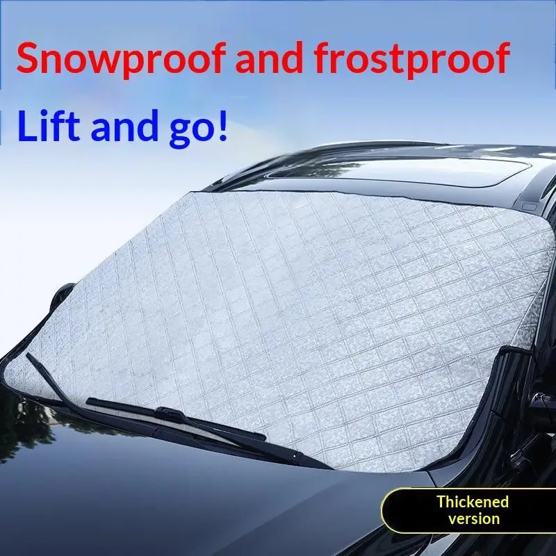 Aluminiumfolie Auto-Frontscheiben-Schneeabdeckung 1 Stück Anti-Eis Frostschutz für Winter Outdoor Auto-Lagerung – Detail 8