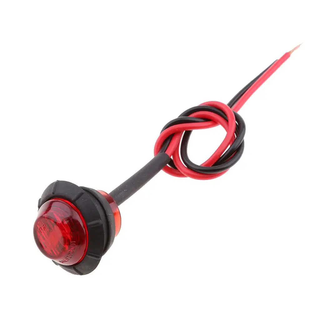 

Светодиодный габаритный фонарь для прицепа, грузовика, пластиковый круглый габаритный фонарь, универсальный для автофургона, буксирное автомобильное освещение