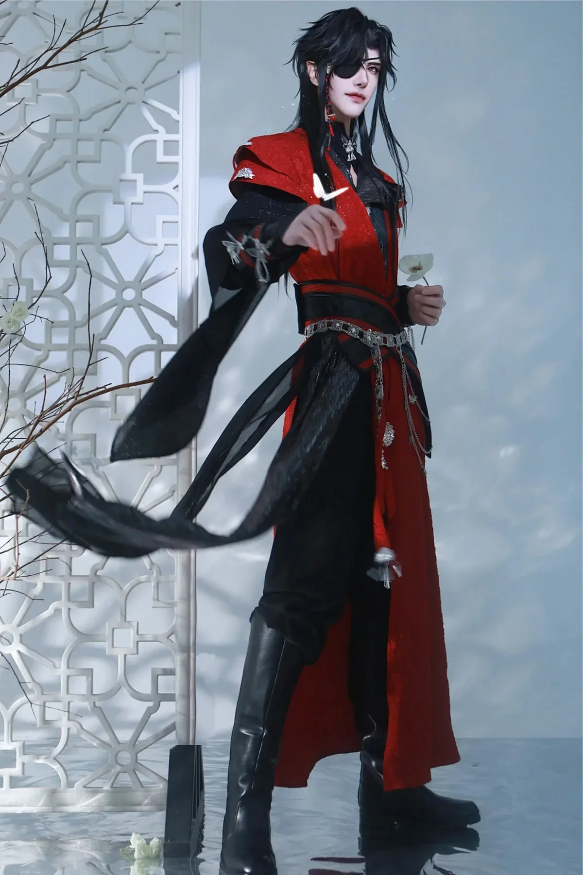 Heaven Officials Blessing Hua Cheng Cosplay Costume Ghost King Huacheng Outfit Stage Wear Hallowmas Tian Guan Ci Fu Role Play