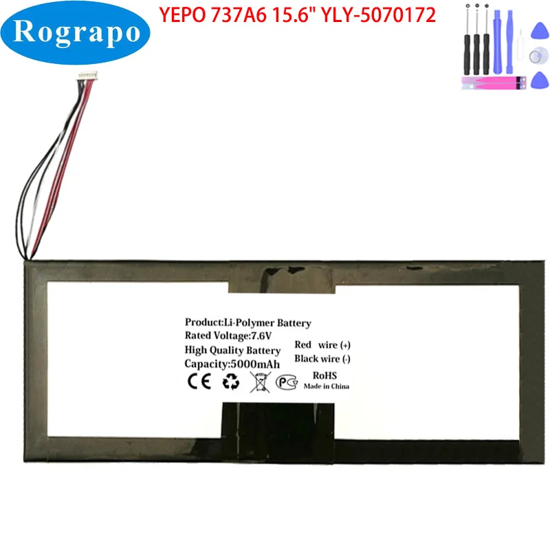 New YLY 5070172 7.6V 5000mAh For YEPO 737A6 15.6