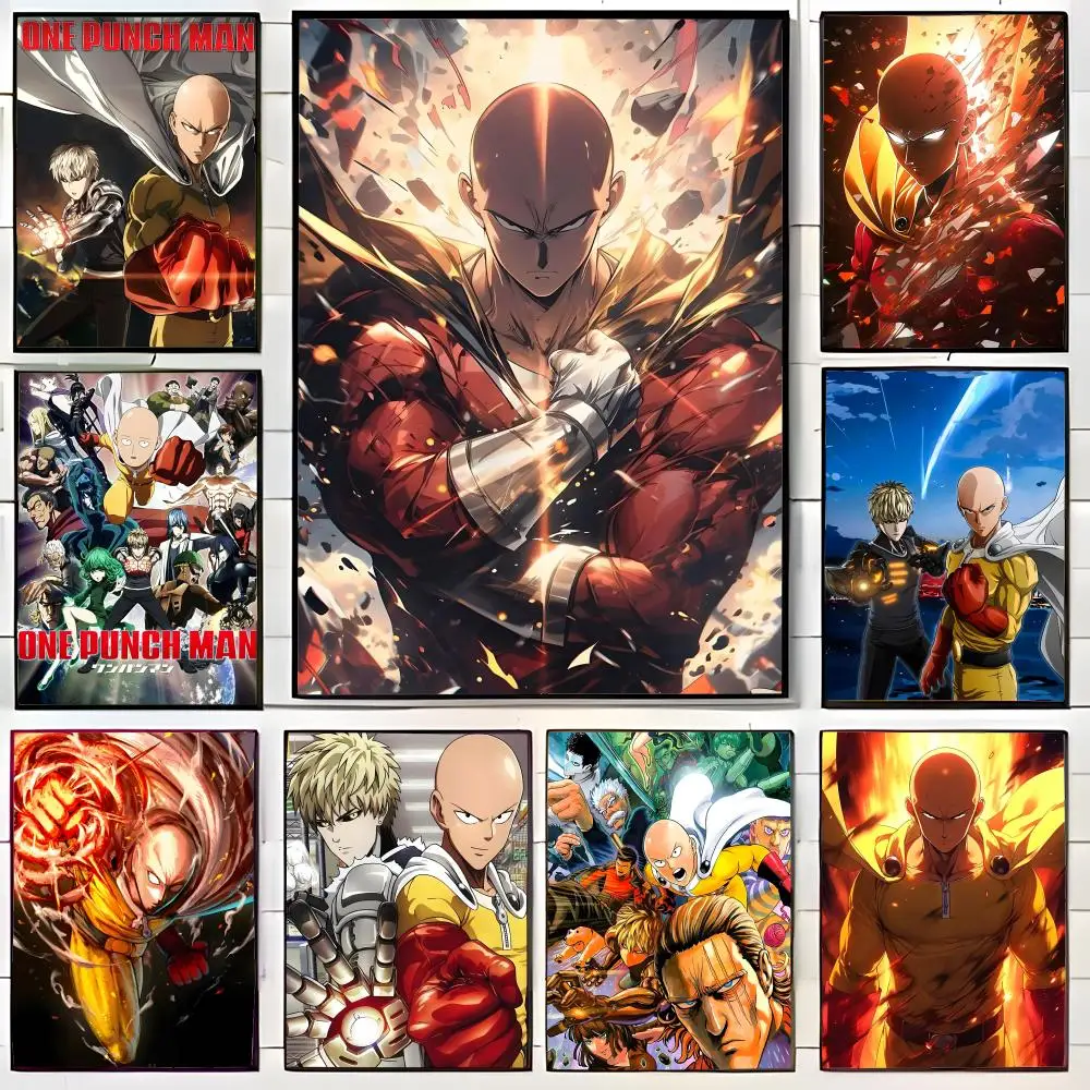 One-Punch Man Poster Wall Art Print Decorative Mural Home Decor Gift Unframed