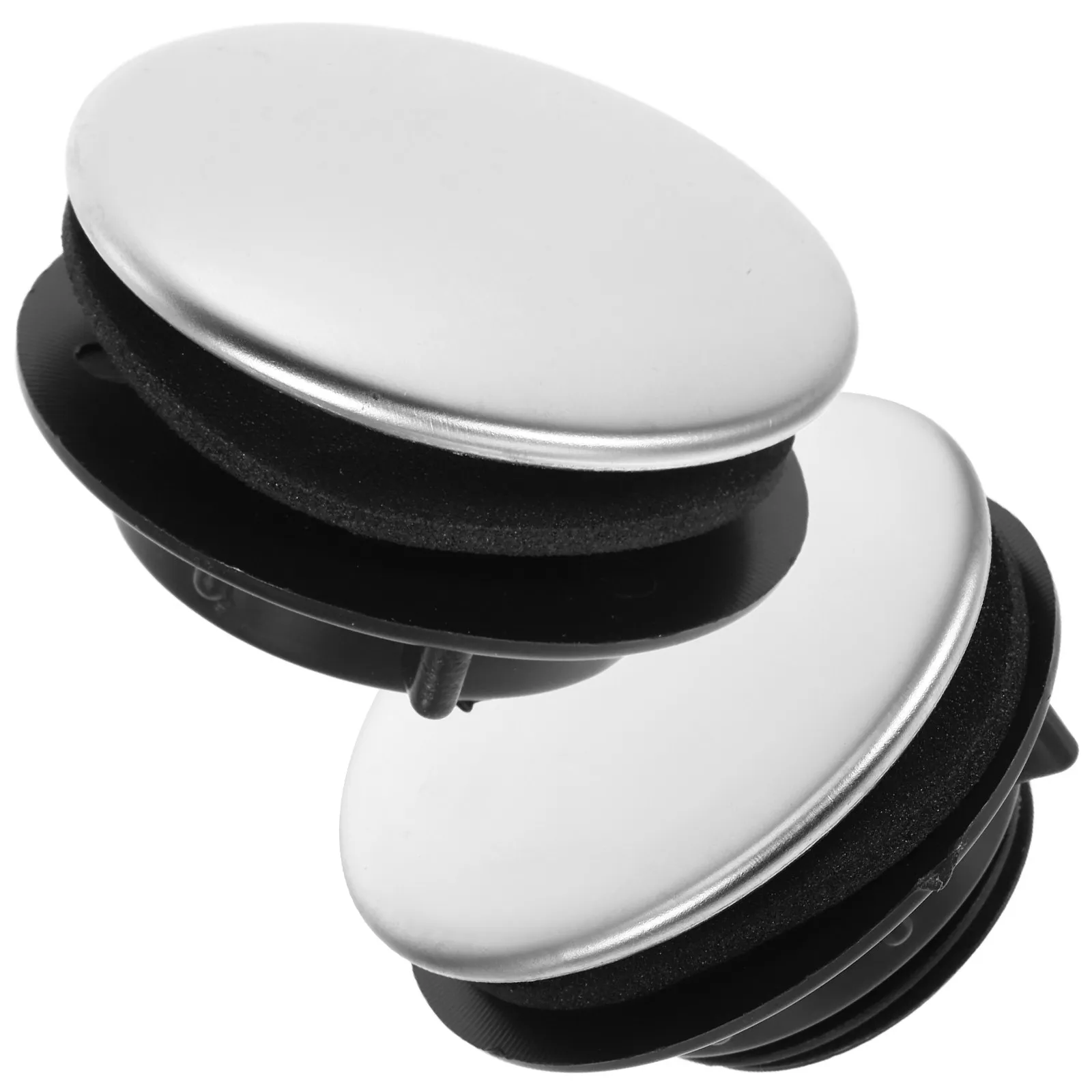 2Pcs Kitchen Sink Hole Covers Stainless Steel Universal Countertop Hole Plug for Faucet Soap Dispenser Unused Sink Openings