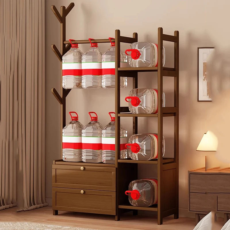 Wooden Wardrobes Coat Racks Filing Cabinets Bag Hanger Dress Corner Shelf Coat Racks Shoe Open Arara