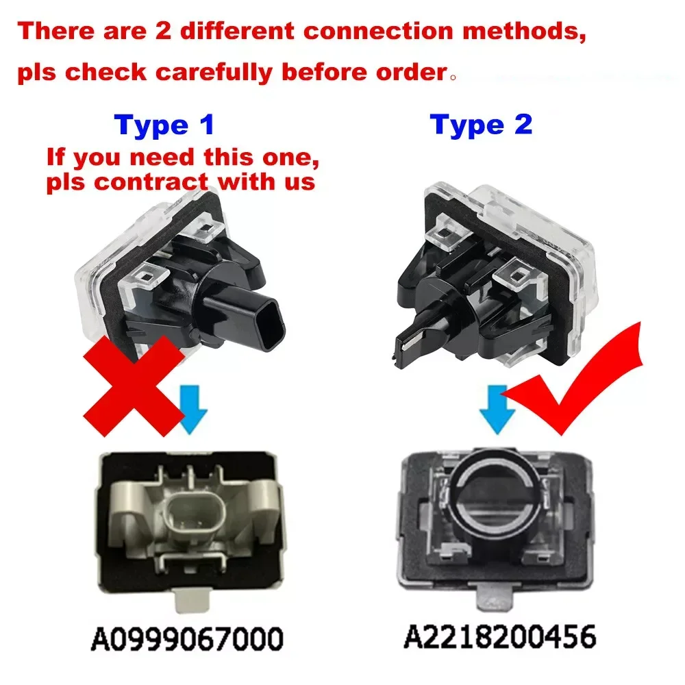 2pcs LED Number License Plate Light for Mercedes Benz W204 W212 C207 C216 W221 S204 S212 Canbus Error Free