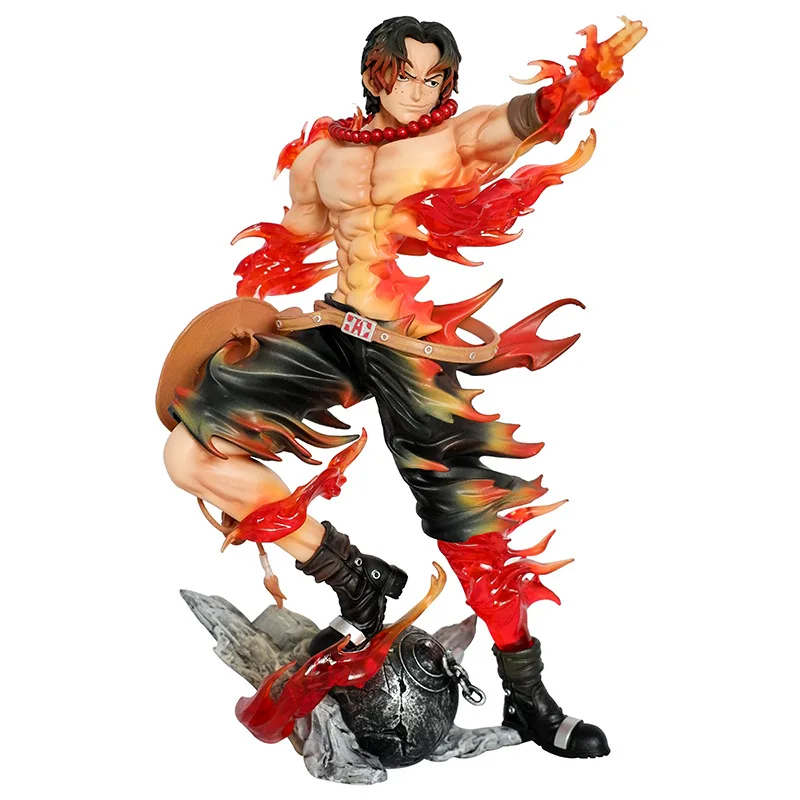 26cm 신규 원피스 애니메이션 피규어 포트거스 D 에이스 주변기기 PVC 모델 수집용 스태츄 데스크탑 장식품 생일 선물 장난감