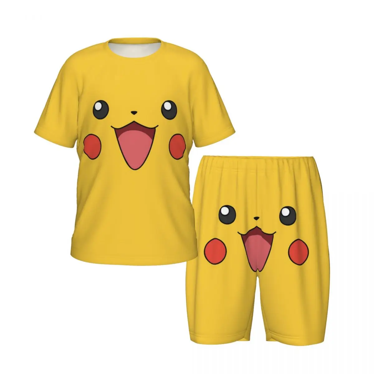 

boy's girl's Pajamas Set Pokemon Down Tops and Shorts Pajama 2 Piece Pyjama Nightwear Loungewear