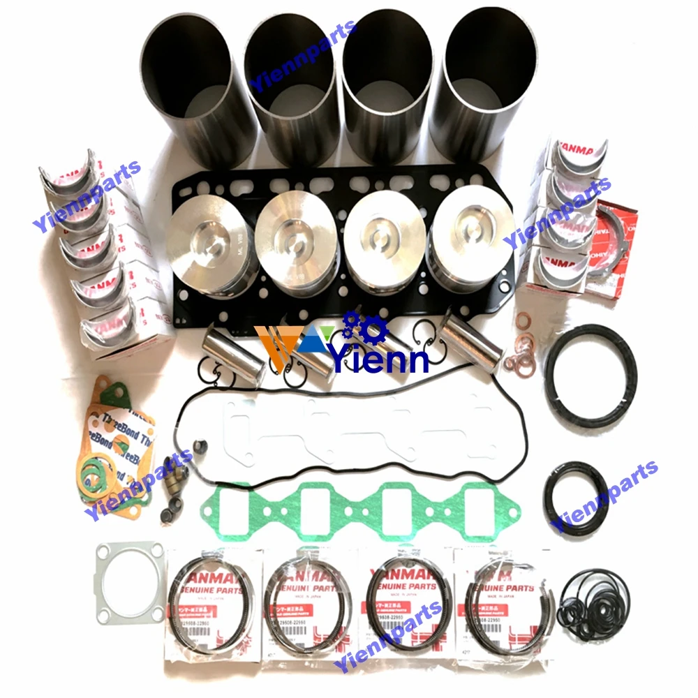 4TNV84T 4TNV84T-KLAN Overhaul Rebuild Kit For Yanmar Engine Repair Parts Loader SK815-5 SK816-6 SK820-5 Excavator PC30 PC50