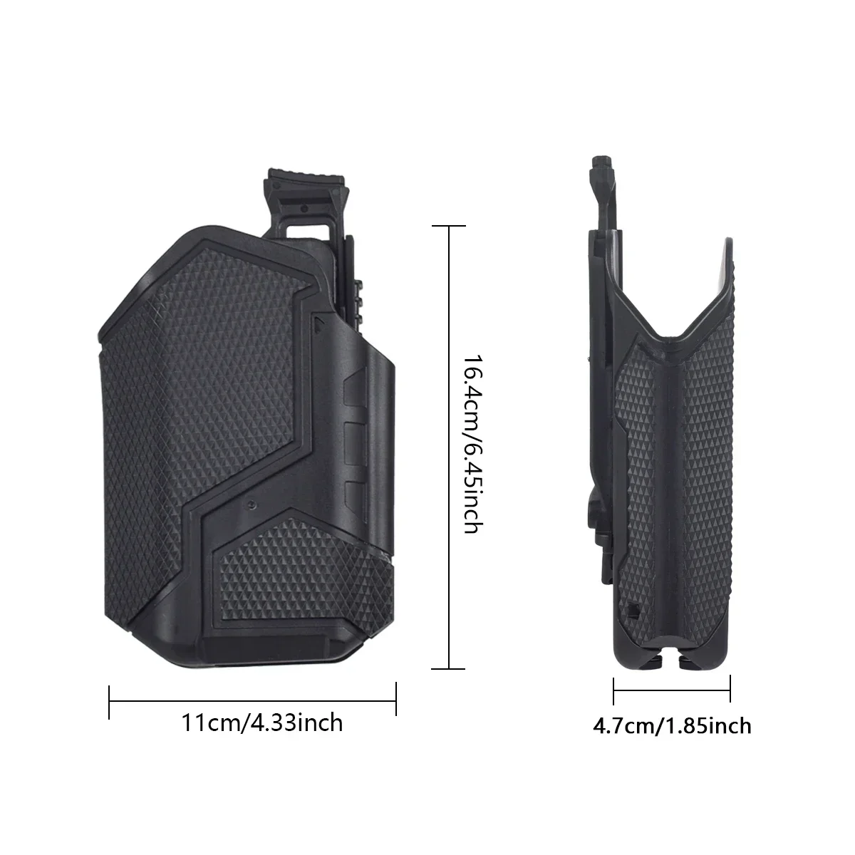 Tactical Universal Pistol Holster With X300 Undermount Flashlight Torch Holster and Drop Leg Platform QLS Quick Release Adapt