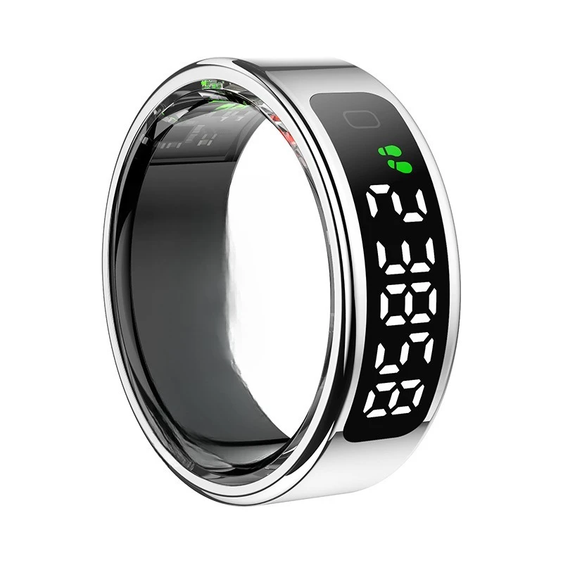 

Display screen, wireless charging, gesture control sleep heart rate blood meter step pressure calorie smart ring