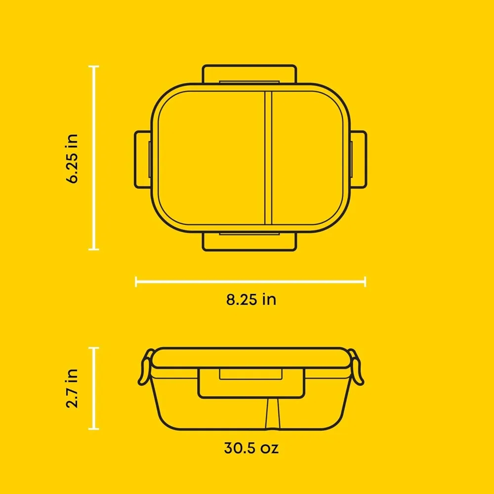 Recipientes de alimentos de vidro divididos de 5 pacotes com tampas, caixa hermética de preparação de refeição para controle de porções e perda de peso