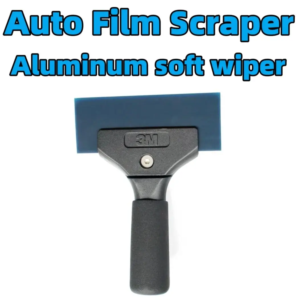 Car Film Cattle  Scraper Aluminum Alloy Tools Short Handle  Scraper Glue  Aluminum Alloy Soft Scraper High Quality