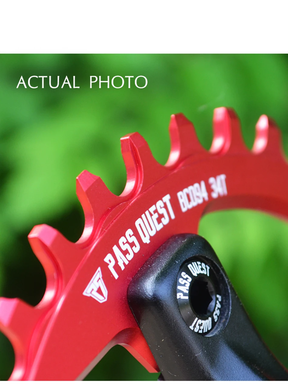 PASS QUEST 94BCD Mountain Bike Disc Positive and Negative Tooth Single Disc Suitable FORGX NX X1 1400 Bicycle Tooth Disc