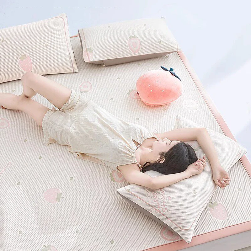 Summer Ice Silk Bed Mattress New Summer Style Machine Washable Home Use Soft Summer Mats Class A Maternity Grade Cool Mat