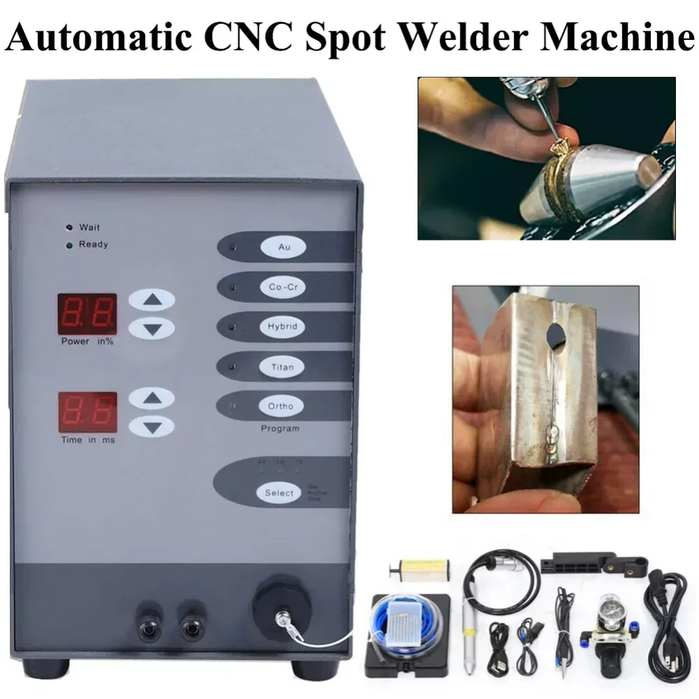 Automatic Numerical Control Pulse Argon Arc Spot Welder Jewelry Spot Welding Machine for Gold Silver Eyeglass Repair