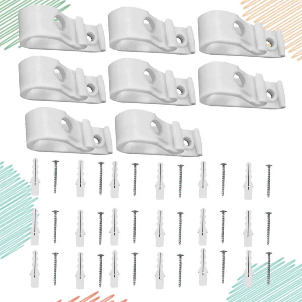 مجموعتان من جهاز مشبك أمان للأطفال للتحكم في سلسلة الحبل العمياء، دليل تثبيت من البلاستيك الشفاف شديد التحمل للأسطوانة العمودية الرومانية