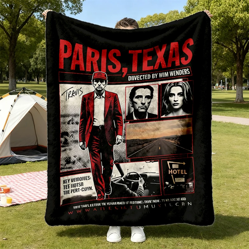 Paris Texas 1984 Film Soft Blanket Wim Wenders Arthouse Cinema Graphic Comfy Blanket