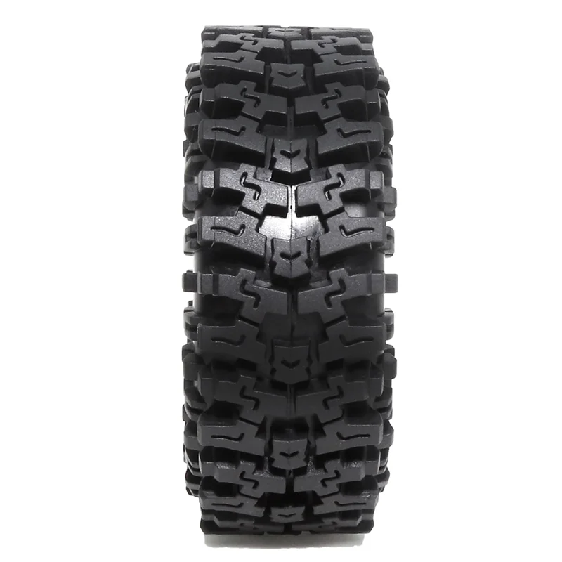 A45F-4PCS البلاستيك محور عجلات 1.9 بوصة المطاط الصخور الإطارات عجلة الإطارات ل 1:10 RC الزاحف سيارة محوري SCX10 TRX4 #5