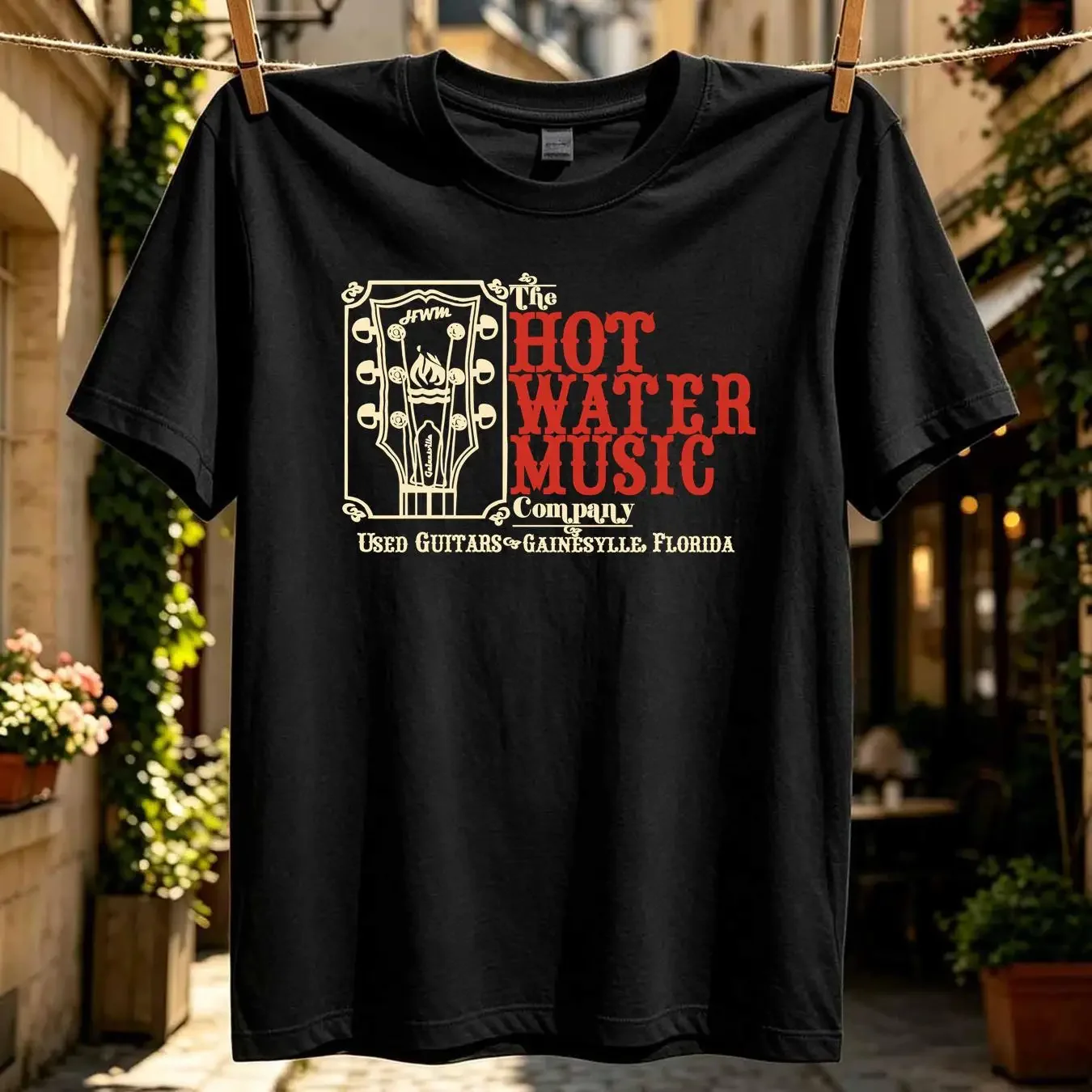 washed T Shirt Vintage Y2K Hot Water Music Size M Bouncing Souls Lawrence Arms long or short sleeves vintage Washed Casual