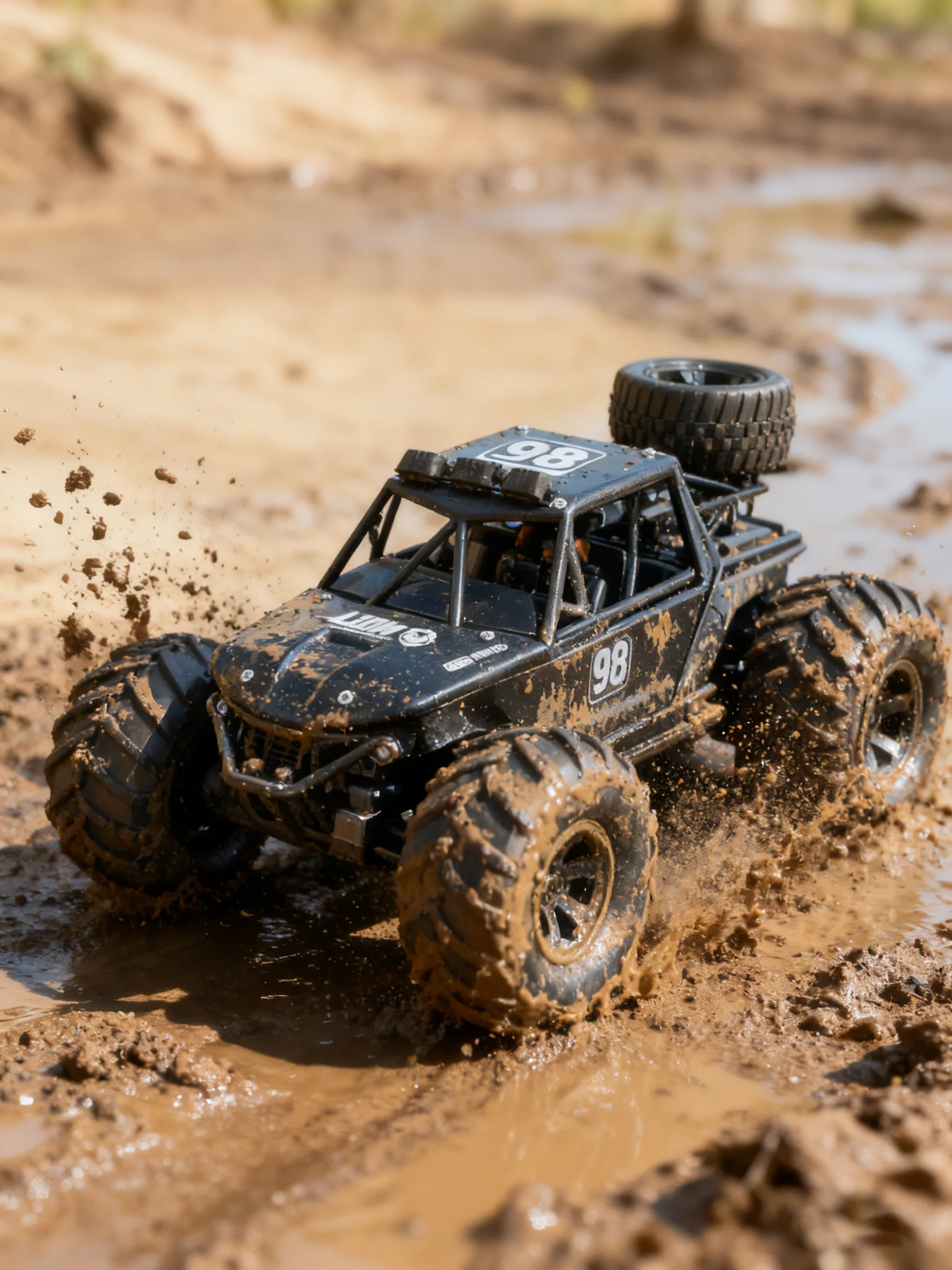 هدايا عيد الميلاد لأعياد الميلاد لجميع التضاريس برمائية RC قارب سيارة مقاوم للماء 4WD APP التحكم الصخور الزاحف لحمام السباحة بحيرة الطرق الوعرة #2