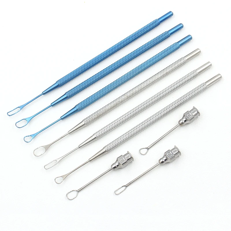 Ophthalmic Rinse Crystal Line Ring Ring Key Reticulator 3*8 5*7 Rod-Shaped Chicken Heart Type Microsurgical Instrument