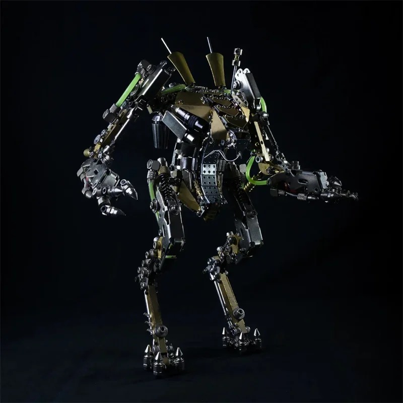 3D Metal Puzzle Lobster Shrimp Heavy Mecha Robot  with Movable Joints Jigsaw Model Building Kits for Kids Adults Toys  XIA-A