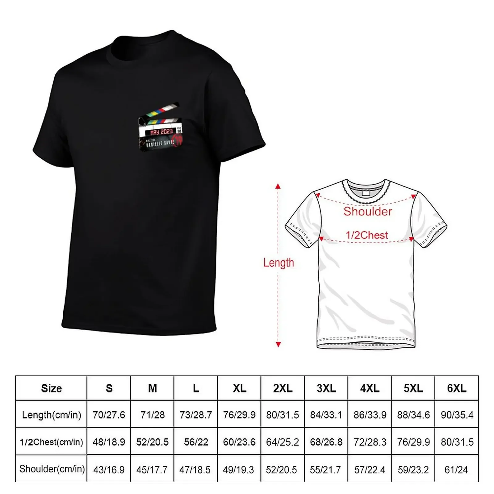 Director Savre (small Clapperboard) T-Shirt custom t-shirts anime stuff heavy weight t shirts for men